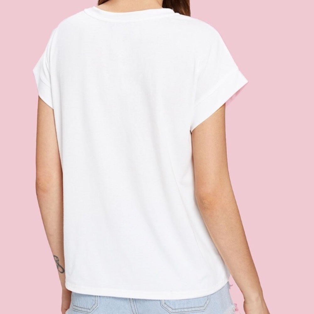 Fuzzy Flamingo T shirt - large - Picture 2 of 3